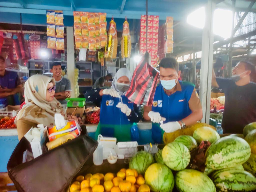 Pengecekan Kadar Formalin dan Borak di Pasar Rukoh